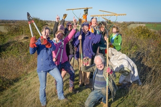 Fleam Dyke volunteers 